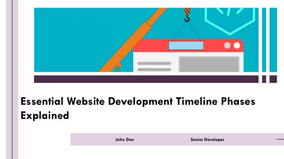 Essential Website Development Timeline Phases Explained PPT Summary AT