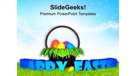 Ester With Surprise Egg Basket Garden PowerPoint Templates Ppt Backgrounds For Slides 0313 Ester With Surprise Egg Basket Garden PowerPoint Templates Ppt Backgrounds For Slides 0313