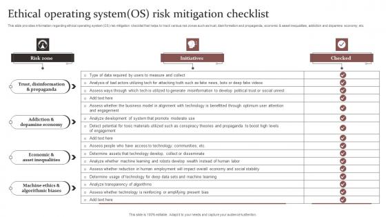 Ethical Operating System Responsible Technology Governance Manual Professional Pdf