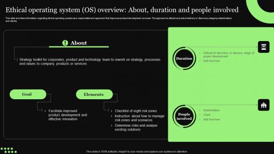 Ethical Technology Utilization Ethical Operating System OS Overview About Duration Download Pdf
