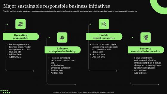 Ethical Technology Utilization Major Sustainable Responsible Business Initiatives Microsoft Pdf