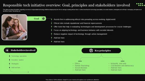 Ethical Technology Utilization Responsible Tech Initiative Overview Goal Principles Topics Pdf