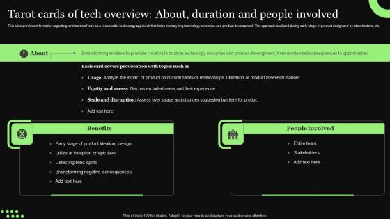 Ethical Technology Utilization Tarot Cards Of Tech Overview About Duration Portrait Pdf