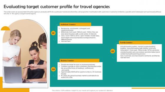 Evaluating Target Customer Group Tour Operator Business Plan Go To Market Strategy Icons Pdf