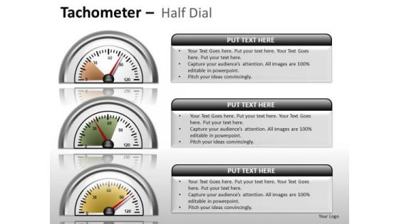 Events Tachometer Half Dial PowerPoint Slides And Ppt Diagram Templates