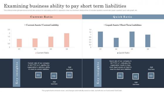 Examining Business Ability To Pay Short Term Guide To Corporate Financial Growth Plan Mockup Pdf