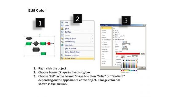 Example Of Editable Flowchart Process Slide In PowerPoint