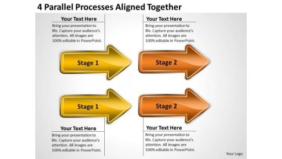 Example Of Parallel Processing Aligned Together PowerPoint Templates Ppt Backgrounds For Slides