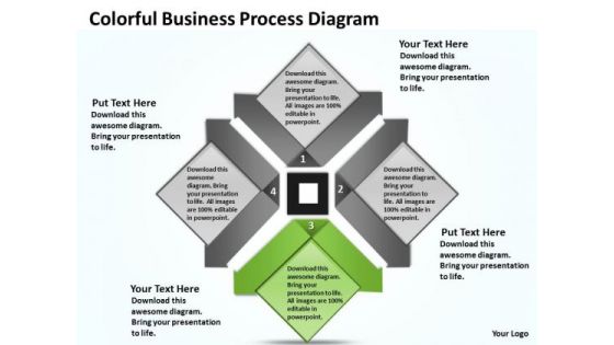 Examples Of Business Processes Diagram Templates 2010 PowerPoint Slides