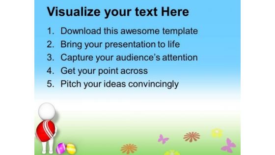 Exchange Easter Surprise With Your Relatives PowerPoint Templates Ppt Backgrounds For Slides 0313