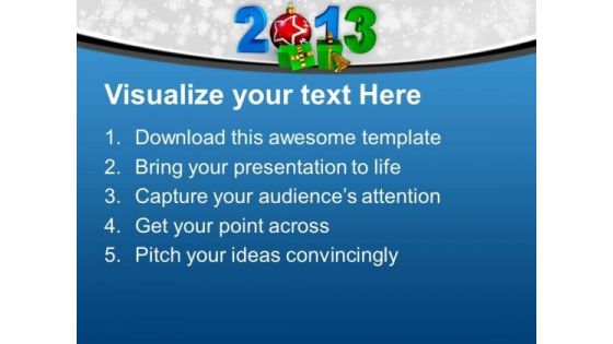 Exchange Gifts New Year 2013 PowerPoint Templates Ppt Backgrounds For Slides 0513