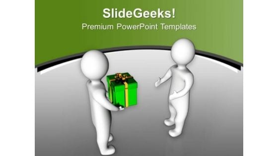 Exchange The Right Gifts PowerPoint Templates Ppt Backgrounds For Slides 0713