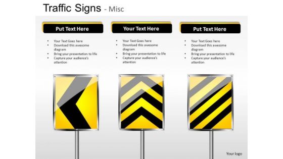 Exclamation Traffic Signs PowerPoint Slides And Ppt Diagram Templates