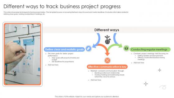 Executing And Monitoring Project Different Ways To Track Business Project PM SS V