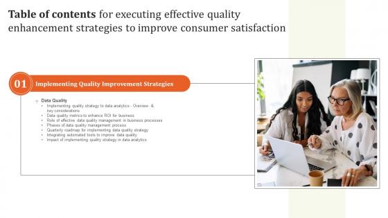 Executing Effective Quality Enhancement Strategies To Improve Table Of Contents Designs Pdf