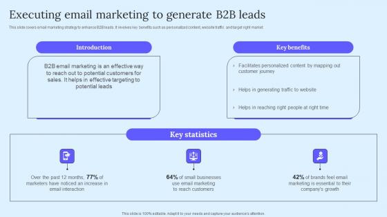 Executing Email Marketing Generate B2B Marketing Techniques To Attract Potential Professional Pdf