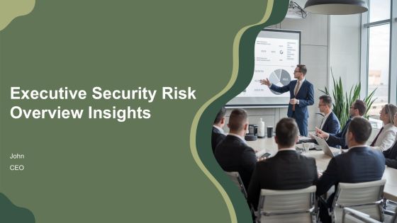 Executive Security Risk Overview Insights PPT Example AT