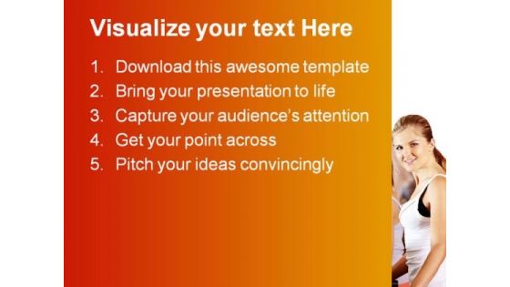 Exercise Health PowerPoint Themes And PowerPoint Slides 0411