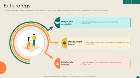 Exit Strategy Financial Analytics Platform Investor Elevator Pitch Deck