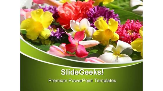 Exotic Coloured Flowers Beauty PowerPoint Themes And PowerPoint Slides 0311