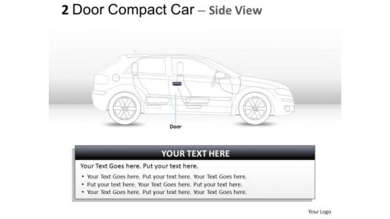 Expensive 2 Door Gray Car Side PowerPoint Slides And Ppt Diagram Templates