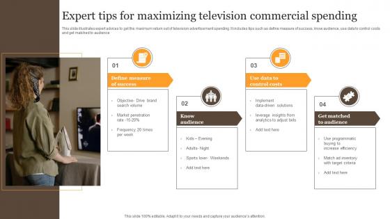 Expert Tips For Maximizing Television Commercial Spending Infographics Pdf