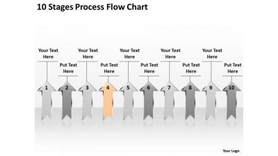 Explain Parallel Processing 10 Stages Flow Chart PowerPoint Templates