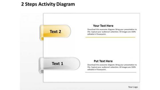 Explain Parallel Processing 2 Steps Activuty Diagram PowerPoint Templates