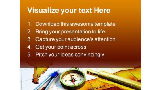Explorer Tools Globe PowerPoint Template 0610 Slide02