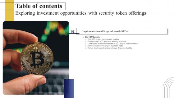 Exploring Investment Opportunities With Security Token Table Of Contents Infographics Pdf