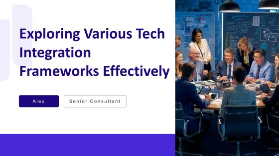 Exploring Various Tech Integration Frameworks Effectively PPT Template AT