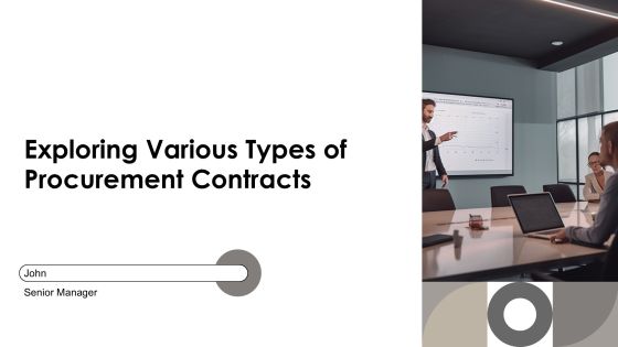 Exploring Various Types Of Procurement Contracts PPT Template AT