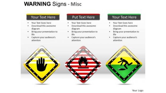 Explosive Warning Signs PowerPoint Slides And Ppt Diagram Templates