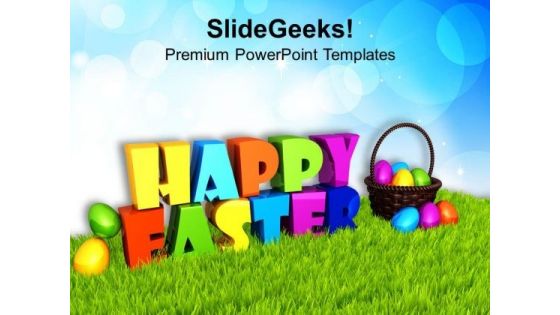 Express Your Wishes With Happy Easter Theme PowerPoint Templates Ppt Backgrounds For Slides 0313