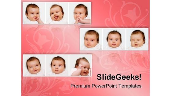 Expressions Children PowerPoint Templates And PowerPoint Backgrounds 0611