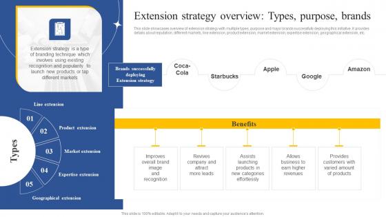 Extension Strategy Overview Types Purpose Brands How To Implement Product Summary Pdf