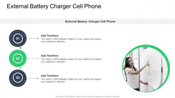External Battery Charger Cell Phone In Powerpoint And Google Slides Cpb