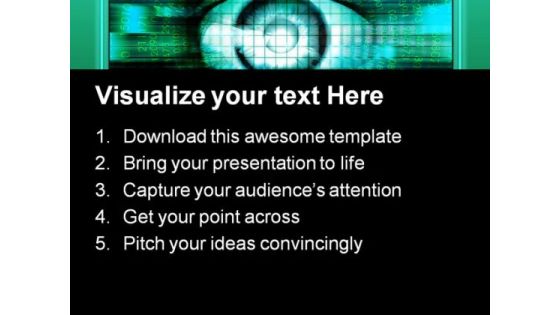 Eyes Of Technology Science PowerPoint Themes And PowerPoint Slides 0211
