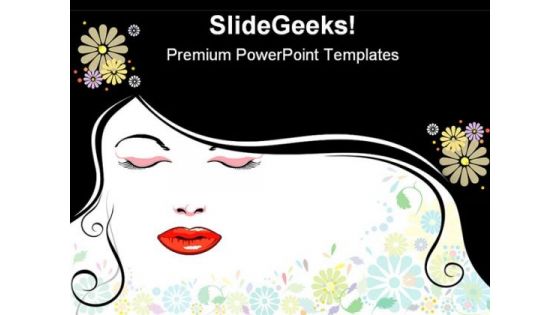 Face Blackhair Beauty PowerPoint Themes And PowerPoint Slides 0511
