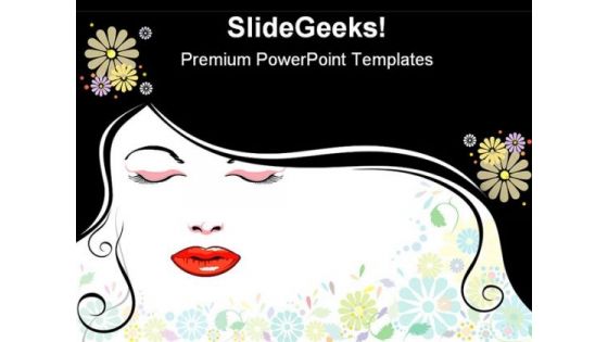 Face Blackhair Beauty PowerPoint Themes And PowerPoint Slides 0511 Face Blackhair Beauty PowerPoint Themes And PowerPoint Slides 0511