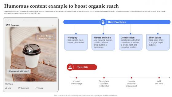 Facebook Marketing Plan Humorous Content Example To Boost Organic Strategy SS V
