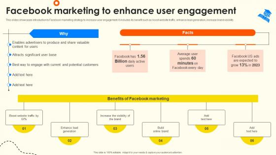 Facebook Marketing To Enhance User Engagement School Enrollment Enhancement Strategy SS V