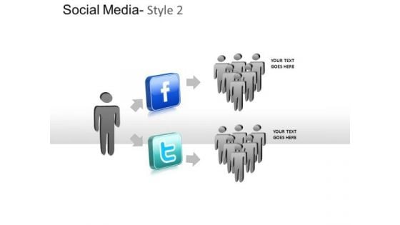 Facebook Twitter Friends PowerPoint Slides And Ppt Diagram Templates