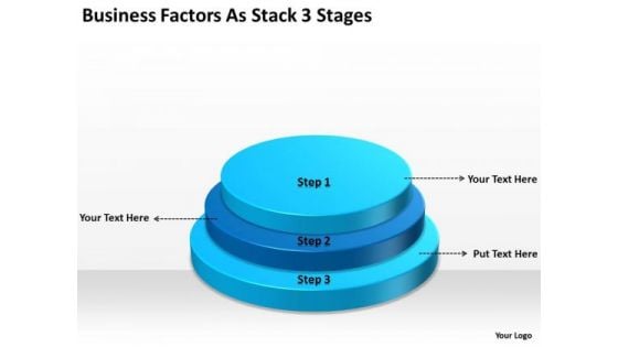 Factors As Stack 3 Stages Ppt How Write Business Plan Template PowerPoint Slides