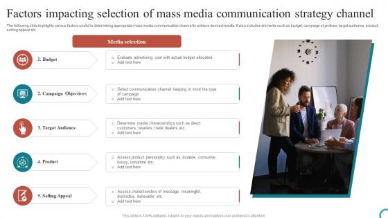 Factors Impacting Selection Of Mass Media Communication Strategy Channel Ideas Pdf