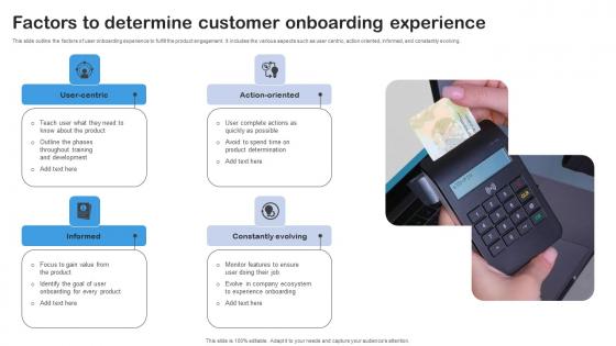 Factors To Determine Customer Onboarding Experience Portrait Pdf