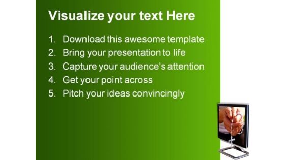 Faith In Cross Religion PowerPoint Themes And PowerPoint Slides 0811