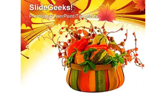 Fall Harvest Nature PowerPoint Themes And PowerPoint Slides 0511