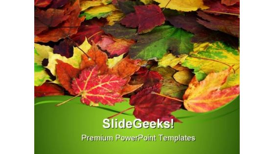 Fall Leaves Nature PowerPoint Themes And PowerPoint Slides 0511