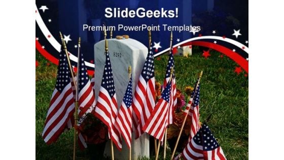 Fallen Americana PowerPoint Backgrounds And Templates 1210
